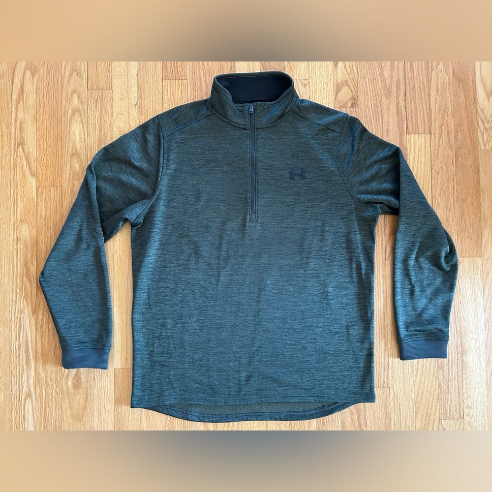 Under Armour Cold Gear 1/4 Zip Pullover Mens Large Long Sleeve Athletic Top